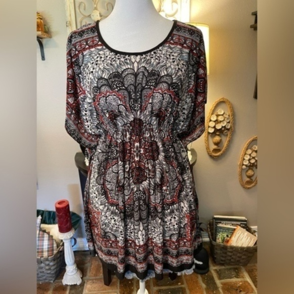 Mandela bandanna empire waist top.